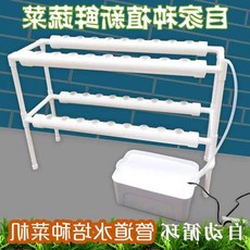 수경재배기 심고가꾸기 설비 베란다 파이프 야채기 실내 수배 채소 자동 화수 심기 선반, C01-대, T01-이중 사관 36구멍 파종기