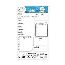 Aladine - Stampo Planner Weekday Page - Stamp Sheet Bullet Journal - Scrapbooking and DIY - Customiz