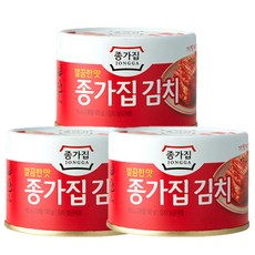 청정원 종가집 깔끔한맛 종가집김치(캔) 160g x 3, 3개