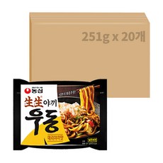 농심 생생야끼우동 데리야끼맛 251g x 20개