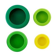 호안 실리콘 푸드허거 4개 세트 모듬 Hoan Silicone Food Huggers Set of 4 Assorted
