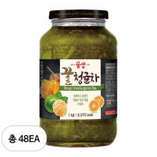 꽃샘 꿀청귤차, 1개, 1kg, 48개입