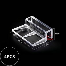 다기능 수족관 격리 분리기 어항 그리드 트레이 보드 액세서리 네트 바닥 플레이트 언더 자갈 1PC, Bracket 8mm (4PCS)