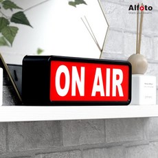 Alfoto 올포토 온에어 LED 라이트박스 방송중 개인방송 1인방송용품