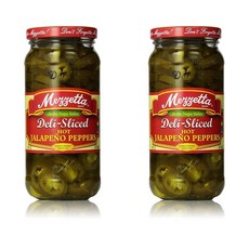 Mezzetta 메제타 Deli-Sliced Hot 할라피뇨 피클 473ml 2개