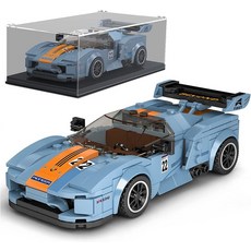 Mould King 스피드 챔피언 레이싱 카 빌딩 세트 아크릴 디스플레이 케이스 포함 페라리 448 GTB 슈퍼 270, 02 918 Rsr, 1개