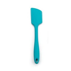 RSVP International Ela 시리즈 내열성 요리 및 베이킹 강한 실리콘 랩 스틸 고무 스크레이퍼 주걱 27.9x5.1cm11x2인치 레드, Turquoise, 1개
