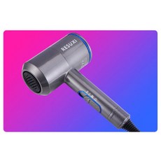 드라이기 미국규격 110v/220v영규 휴대용 여행 헤어드라이어 음이온 망치 전기드라이, T02-라이트그레이+블루 유럽 220v전압(국내)