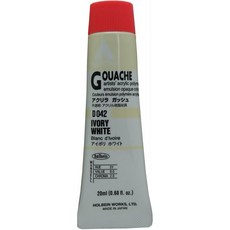 Holbein Acryla Gouache Artists 아크릴 폴리머 에멀젼 20ml 아이보리 화이트 (D042)