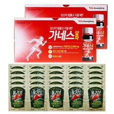 가네스알파 100ml 20병+웅기보 20포 세트, 단품, 단품