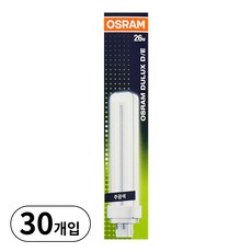 오스람 DULUX D/E 4핀 전구 FDL 26W 6500K 주광색, 30개