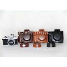 올림푸스 em10ii 카메라 스킨 커버에 대 한 가죽 카메라 케이스 가방 어깨 스트랩 스트랩|olympus shoulder strap|camera strap olympuscam, 단일, 1개, Coffee