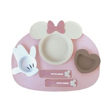 일본제 유아 식판 미니마우스 핑크 어린이식기 유아식기 출산선물 조카선물