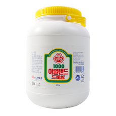 오뚜기 1000아일랜드드레싱 3.2kg x 4개 박스 드레 드레싱, 7박스