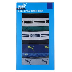 PUMA 푸마 주니어 남아 드로즈 브리프 박스 사각 5매 세트