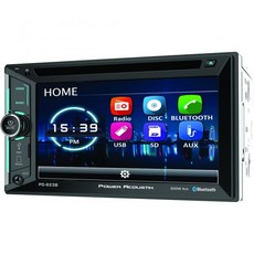 Power AUCCORIK PD623B 2DIN DVD CDMP3 AMFM 수신기 26.2 LCD Bluetooth 4.0 검정