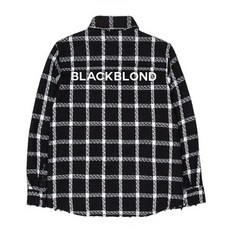 블랙블론드 BBD Classic Logo Plaid Tweed Shirt Black