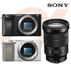 소니 알파 A6100 +E PZ 18-105mm F4 G OSS 렌즈 공식대리점 미러리스카메라, 블랙