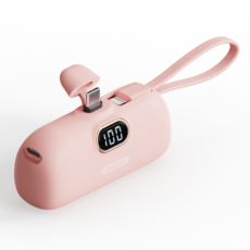 디버스 일체형 미니 5 000mah 도킹형 + 케이블 2in1 잔여배터리 확인 아이폰 갤럭시 보조배터리