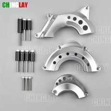 엔진 가드 커버 가와사키 Z900RS 2018-2024 페어링 프레임 슬라이더 크래시 패드 고정자 보호기, 02 Z900-Silver