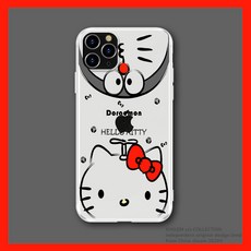 애니메이션 Dora A꿈 적용 IPHONE12 핸드폰케이스 사과폰 11 PROMAX케이티 캣 투명 충격흡수 소프트케이스 8
