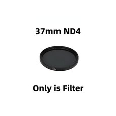 DJI 액션 2 용 금속 케이스 DJI 액션 2 카메라 액세서리 용 알루미늄 합금 Protecticve 케이지 커버 + 어댑터 + UV 필터 + 렌즈 캡, 보여진 바와 같이, 37mm ND4 필터