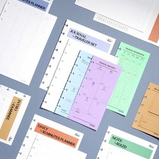 굿노트스터디플래너속지너속지 모트모트 A5 8공 바인더 내지 14종 3-2. 저널 - 독서 기록