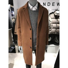 [현대백화점]앤듀 O194CT300P 남성)울혼방 세미오버 싱글코트