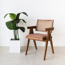 사이먼 라탄 체어 인테리어 카페 디자인 원목 식탁, 엔틱
