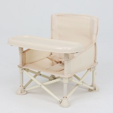 후부스터 클래식 아기 의자 (식탁 휴대용 접이식), 베이지