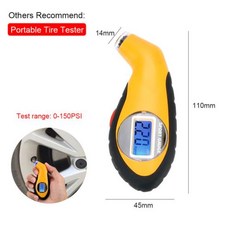 공기압 센서 TPMS 팽창기 호스 노즐 자동차 테스터 타이어 압력 게이지 0 255Psi 18Bar 모니터 오토바이 자전거 압력계 440749, tire pressure gauge, 1개