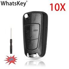 개/몫 버튼 플립 폴딩 자동차 Fob 케이스 Opel Vauxhall Corsa Astra Zafira Vectra Mokka Insignia, 2 Buttons With O, 1개