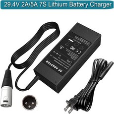 29.4V 2A 모빌리티 충전기 리튬 배터리 전원 공급 장치 휠체어용, 02 EU PLUG, 01 29.4V 2A