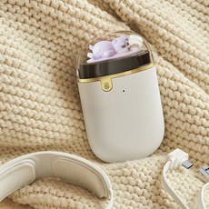 3in1 손난로 충전식 휴대용 양면발열 넥히터 보조배터리 5000mAh, LFPB-001(화이트), 화이트