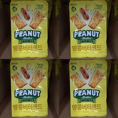 노브랜드 땅콩 버터 샌드 190g, 760g, 4개