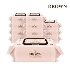 브라운vip휴대용물티슈