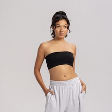 부디무드라 Short tube top Black