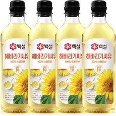 CJ 백설 해바라기씨유 900mL X 4개, 없음