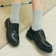 국내제작 여성 옥스포드 통굽 로퍼 4cm 2컬러