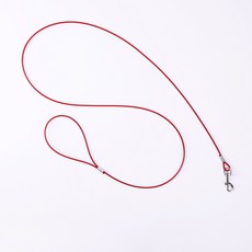 제이제이펫 반려견 와이어 개줄 리드줄 3mm 5mm 6mm 8mm 개목줄 코팅 칼라 와야줄, 빨강, 1개 빨강, 1개