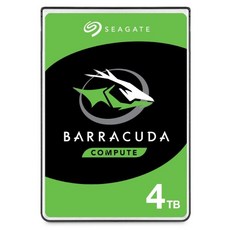 [SEAGATE] BARRACUDA HDD 4TB ST4000LM024 노트북용 (2.5HDD/ SATA3/ 5400rpm/ 128MB/ SMR/ 15mm)