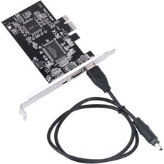 800Mbps PCIE Express 카드 1394a IEEE 1394b 컨트롤러 Firewire 케이블 고속 데이터 전송 비디오 편집 오디오 녹음 산업용 카메라 LIONX, 1개