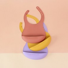 홍스파파 실리콘 턱받이, 색상:에메랄드