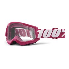 100% Strata 2 모토크로스 및 산악 자전거 고글 - MX MTB 레이싱 보호 안경 마세고 투명 렌즈 141855, Fletcher - Clear Lens