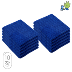 미라클디포 극세사 바둑 걸레, 10개, 블루