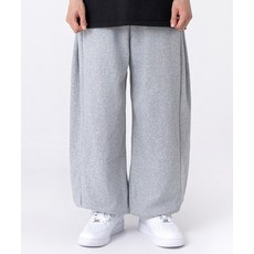 언더오프 사이드 턱 와이드 벌룬 조거 스웻 팬츠 5컬러 그레이