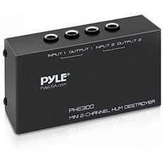 Pyle Compact Mini Hum Eliminator Box - 2 Channel Passive Ground Loop Isolator Noise Filter AC Buz, One Color_One Size, One Color, 상세 설명 참조0