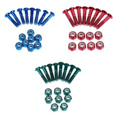 STK 24pcs 교체 스케이트 보드 트럭 하드웨어 세트 longboard 나사 볼트