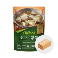 lo Chefood 소고기무국 500g x 10개 (1box) 혼밥 자취 집밥 생일 부모님 방학 캠핑, 2set