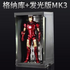 아이언맨 MK6 피규어 7인치 마블라이센스, [정판 인증] + 발광판MK3+게나쿠개